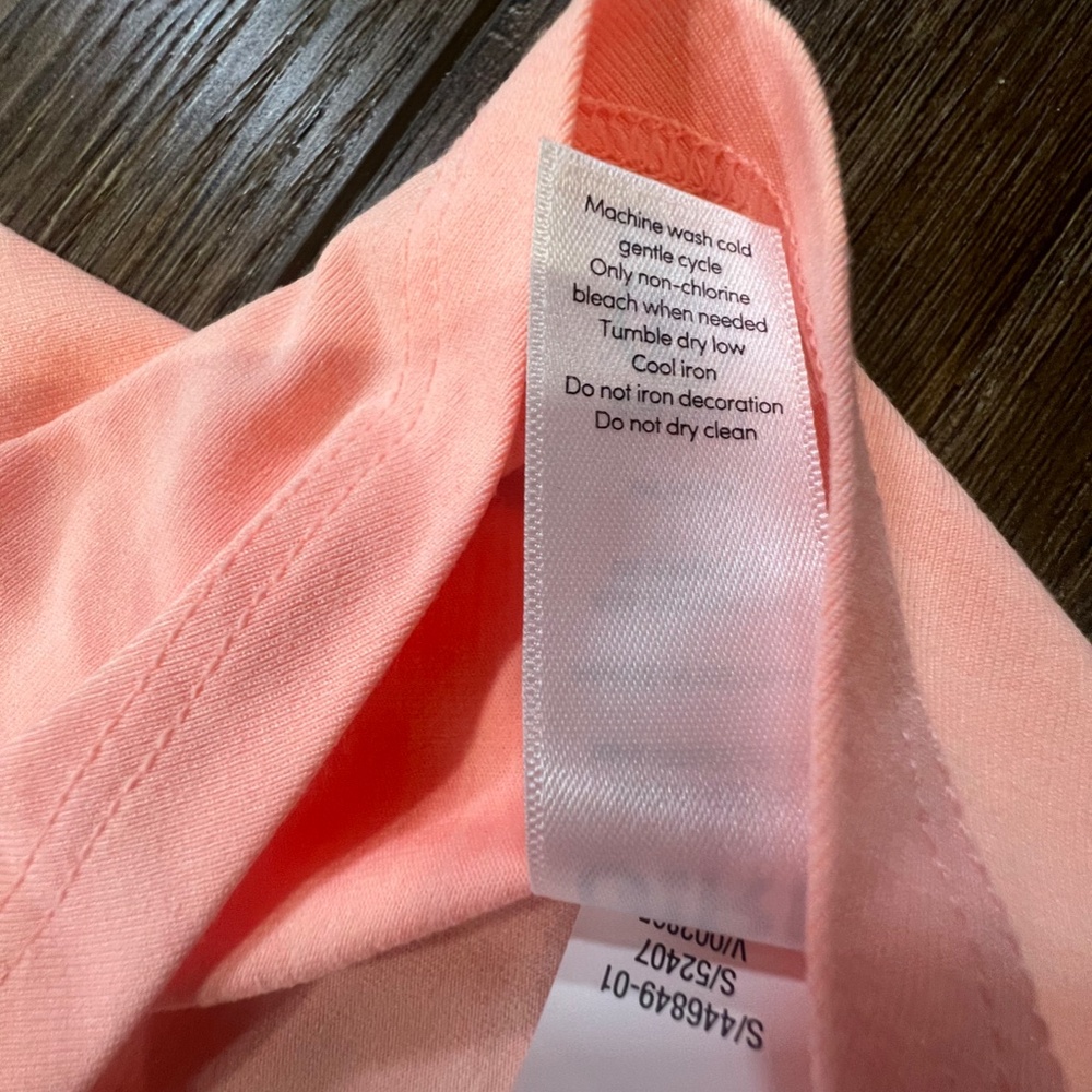 Athleta Girl Home Run Short Sleeve Tee, Knot Front, Creamsicle Orange Size XL/14 - Picture 7 of 12